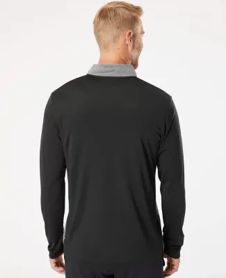 Adidas Golf Clothing A522 Heather Block Print Quar Black Melange/ Grey Three