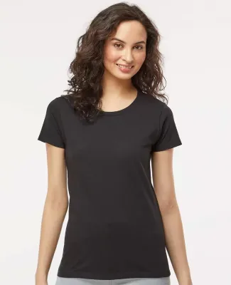 M&O Knits 4810 Women's Gold Soft Touch T-Shirt Black