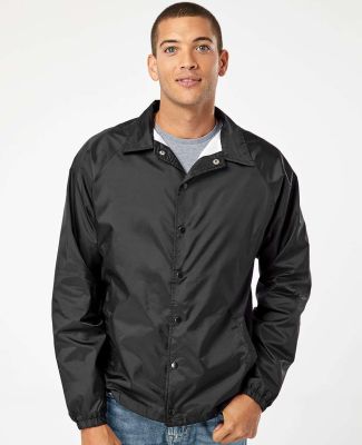 Burnside Clothing 9718 Coaches Jacket in Black