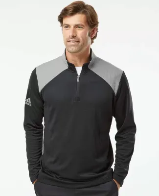 Adidas Golf Clothing A532 Textured Mixed Media Qua Black/ Grey Three
