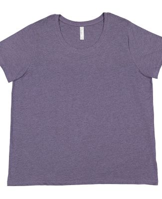 LA T 3816 Ladies' Curvy Fine Jersey T-Shirt in Wisteria blackout