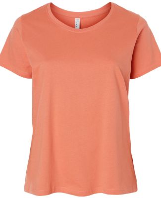 LA T 3816 Ladies' Curvy Fine Jersey T-Shirt in Sunset