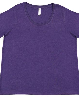 LA T 3816 Ladies' Curvy Fine Jersey T-Shirt in Vintage purple