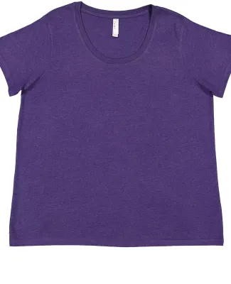 LA T 3816 Ladies' Curvy Fine Jersey T-Shirt in Vintage purple