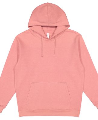 LA T 6926 Adult Pullover Fleece Hoodie in Mauvelous