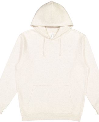 LA T 6926 Adult Pullover Fleece Hoodie in Natural heather