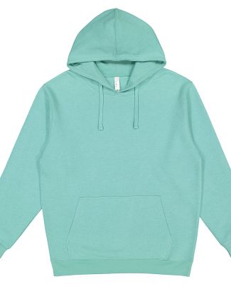 LA T 6926 Adult Pullover Fleece Hoodie in Saltwater