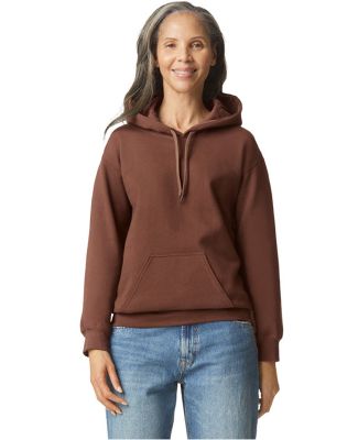 Gildan SF500 Adult Softstyle® Fleece Pullover Hoo in Cocoa