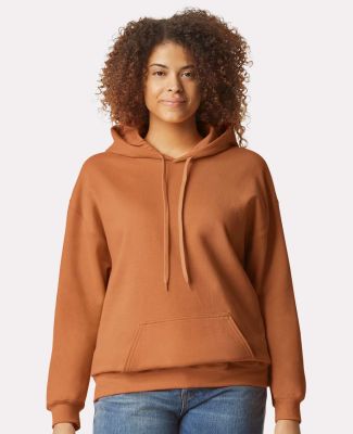 Gildan SF500 Adult Softstyle® Fleece Pullover Hoo in T orange