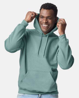 Gildan SF500 Adult Softstyle® Fleece Pullover Hoo in Aquatic