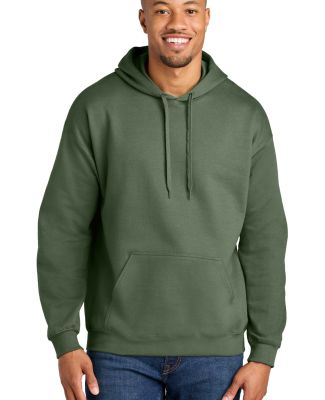 Gildan SF500 Adult Softstyle® Fleece Pullover Hoo in Military green