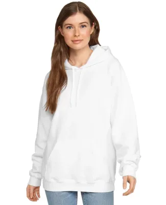 Gildan SF500 Adult Softstyle® Fleece Pullover Hoo in White