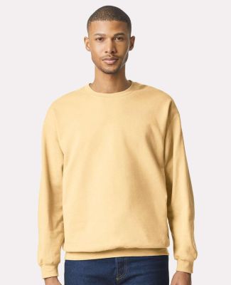 Gildan SF000 Adult Softstyle Fleece Crew Neck Swea in Yellow haze