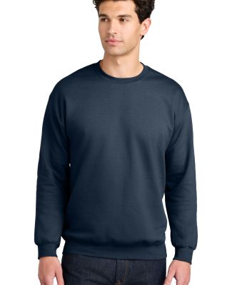 Gildan SF000 Adult Softstyle® Fleece Crew Sweatsh in Navy