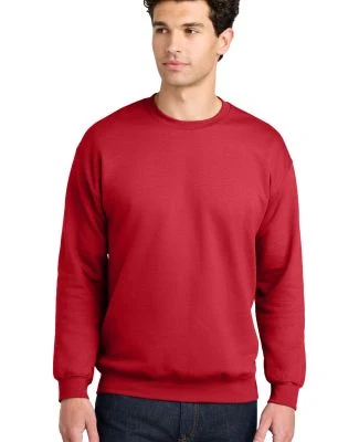 Gildan SF000 Adult Softstyle® Fleece Crew Sweatsh in Red