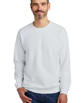 Gildan SF000 Adult Softstyle® Fleece Crew Sweatsh in White