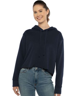 Next Level Apparel 9384 Ladies' Cropped Pullover H in Midnight navy