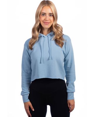 Next Level Apparel 9384 Ladies' Cropped Pullover H in Stonewash denim