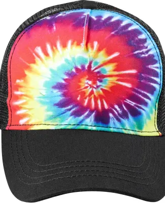 Tie-Dye 9200 Adult Trucker Hat in Reactive rainbow