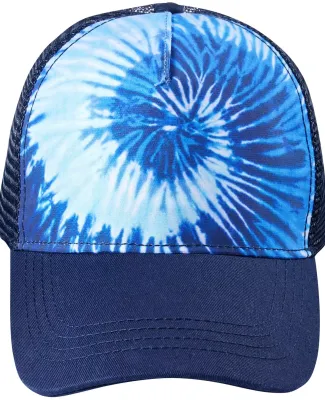Tie-Dye 9200 Adult Trucker Hat in Blue ocean