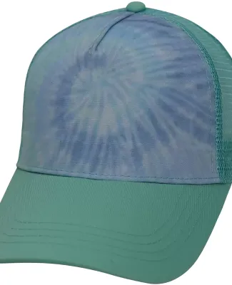 Tie-Dye 9200 Adult Trucker Hat in Lagoon