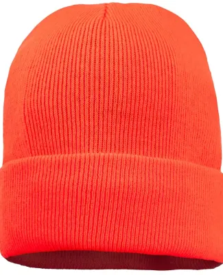 Sportsman SP12FL Fleece Lined 12" Cuffed Beanie in Blaze orange