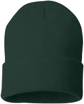 Sportsman SP12 Solid 12" Cuffed Beanie in Forest