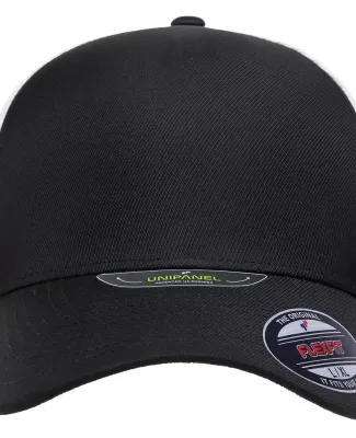 Yupoong-Flex Fit 5511UP Unipanel Cap in Black/ white