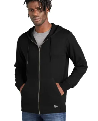 New Era NEA141    Thermal Full-Zip Hoodie Black