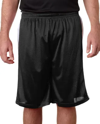 Alleson Athletic 7241 Challenger Shorts in Black/ white