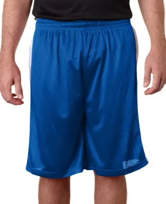 Alleson Athletic 7241 Challenger Shorts in Royal/ white