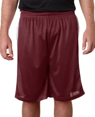 Alleson Athletic 7241 Challenger Shorts Maroon/ White