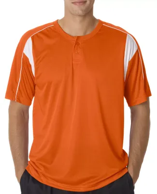 Alleson Athletic 7937 B-Core Pro Placket Jersey Burnt Orange/ White