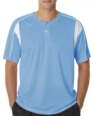 Alleson Athletic 7937 B-Core Pro Placket Jersey Columbia Blue/ White