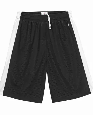 Alleson Athletic 2241 Youth Pro Mesh Challenger Sh in Black/ white