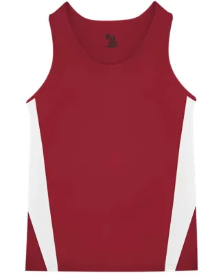 Alleson Athletic 2667 Youth Stride Singlet Red/ White