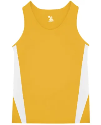 Alleson Athletic 2667 Youth Stride Singlet Gold/ White
