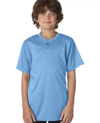 Alleson Athletic 2930 B-Core Youth Placket Jersey in Columbia blue