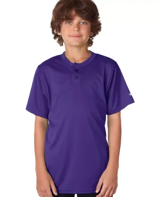 Alleson Athletic 2930 B-Core Youth Placket Jersey in Purple