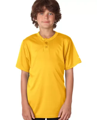 Alleson Athletic 2930 B-Core Youth Placket Jersey in Gold