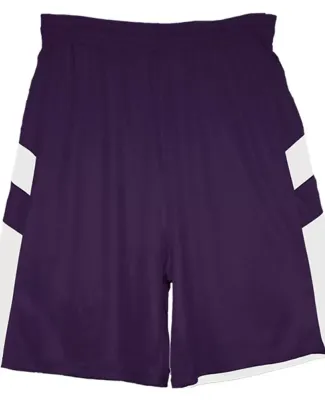 Alleson Athletic 7266 B-Pivot Rev. Shorts Purple/ White