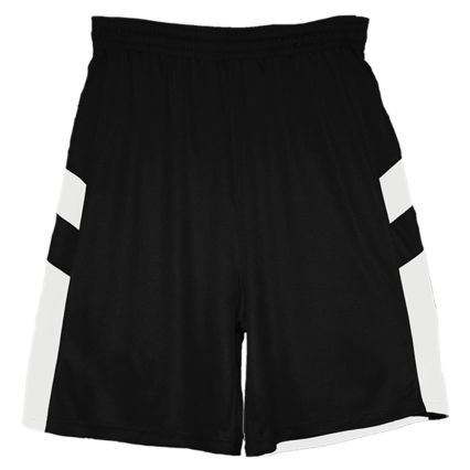 Alleson Athletic 7266 B-Pivot Rev. Shorts in Black/ white