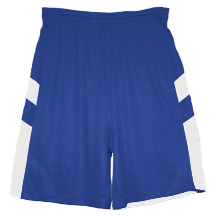 Alleson Athletic 7266 B-Pivot Rev. Shorts in Royal/ white
