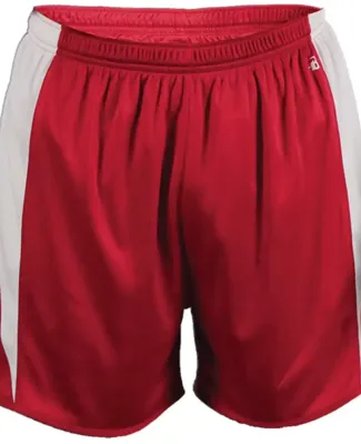 Alleson Athletic 7273 Stride Shorts Red/ White