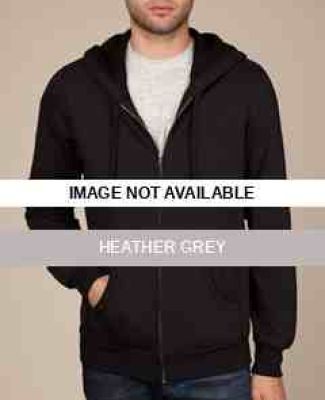 AA9290 Alternative Unisex Fleece Zip-Up Hoodie Heather Grey