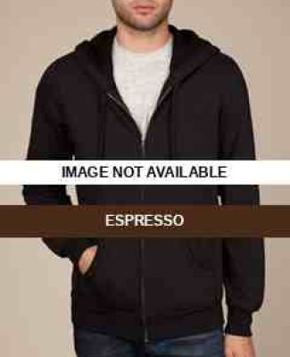 AA9290 Alternative Unisex Fleece Zip-Up Hoodie Espresso