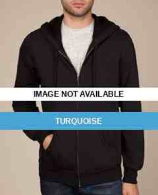 AA9290 Alternative Unisex Fleece Zip-Up Hoodie Turquoise