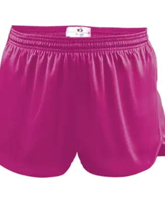 Alleson Athletic 7278 Women's B-Core Track Shorts Hot Pink
