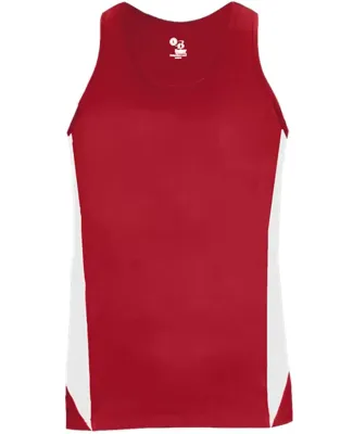 Alleson Athletic 8967 Stride Women's Singlet Red/ White