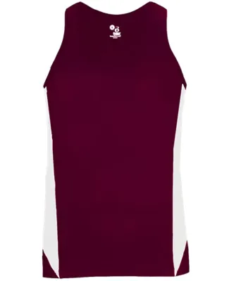 Alleson Athletic 8967 Stride Women's Singlet Maroon/ White